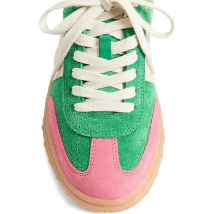 Men's Valentino Garavani Baskets Upvillage Green Pink White Sneakers