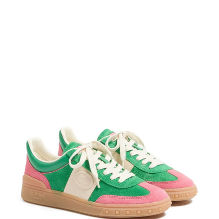 Men's Valentino Garavani Baskets Upvillage Green Pink White Sneakers