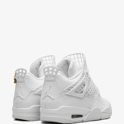 Men's Nike Air Jordan 4  Net White Metallic Gold Phantom Shoes
