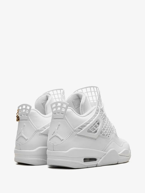 Men's Nike Air Jordan 4  Net White Metallic Gold Phantom Shoes
