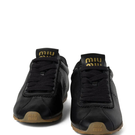 Men's Miu Miu Low Top Black Sneaker