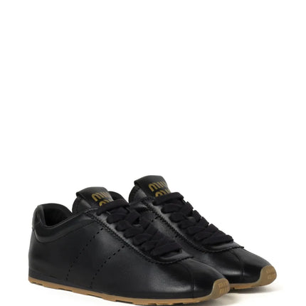 Men's Miu Miu Low Top Black Sneaker