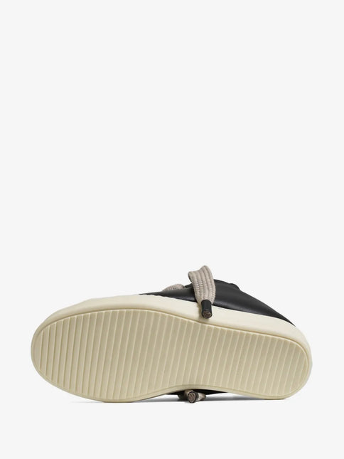 Men's Rick Owens Hollywood Jumbo Laced Low Black Milk Shoes