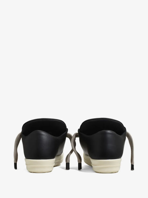 Men's Rick Owens Hollywood Jumbo Laced Low Black Milk Shoes