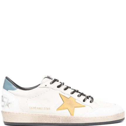 Men's Golden Goose Ball Star Gold Laminated Star Sneakers