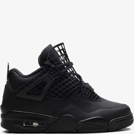 Men's Nike Air Jordan 4  Net Black Shoes