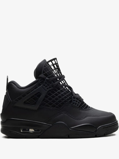 Men's Nike Air Jordan 4  Net Black Shoes