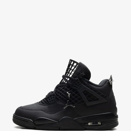 Men's Nike Air Jordan 4  Net Black Shoes
