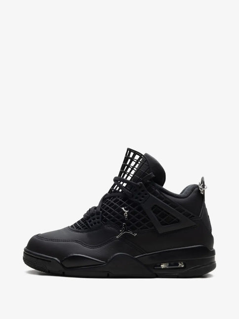 Men's Nike Air Jordan 4  Net Black Shoes