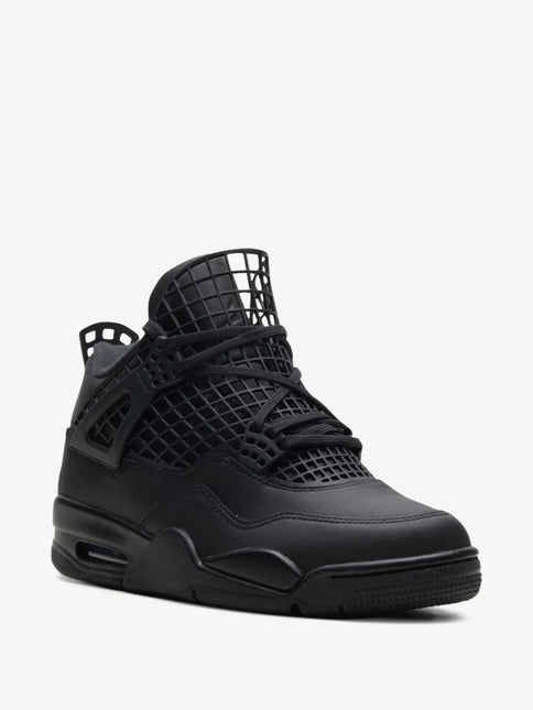 Men's Nike Air Jordan 4  Net Black Shoes