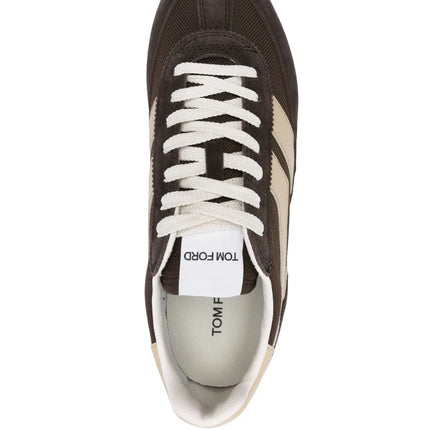 Men's Tom Ford Mick Panelled Cedar Brown Sneakers