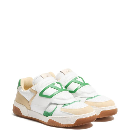 Men's Valentino Garavani Joie De Jouer White Green Sneakers