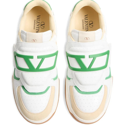 Men's Valentino Garavani Joie De Jouer White Green Sneakers