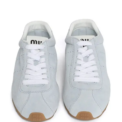 Men's Miu Miu Low Top Blue Sneaker