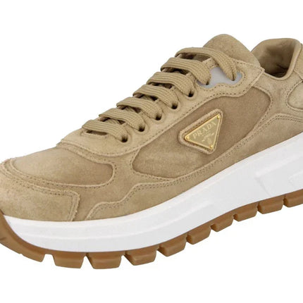Men's Prada Montecarlo Re-Edition 2005 Leather Beige Sneakers