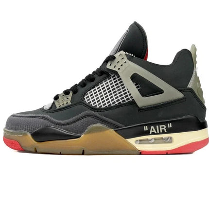 Men's OFF-WHITE x Air Jordan 4 Bred Shoes