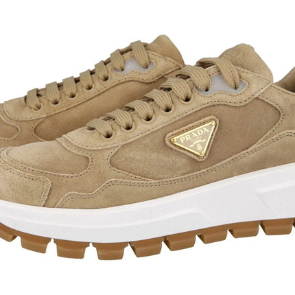 Men's Prada Montecarlo Re-Edition 2005 Leather Beige Sneakers