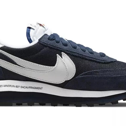 Men's Fragment × sacai × Nike LD Waffle Blackended Blue Shoes