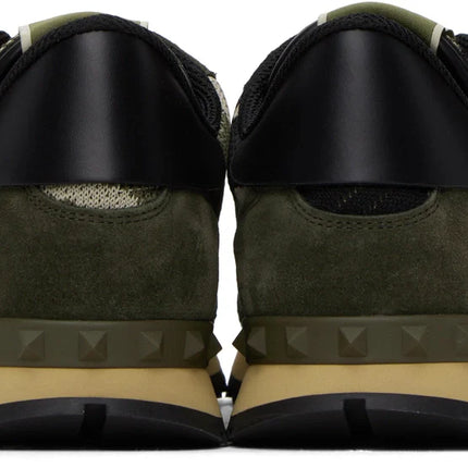 Men's Valentino Garavani Rockrunner Olive Beige Sneakers