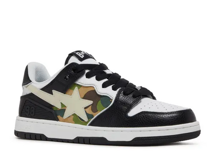 Men's  A Bathing Ape Bape Sk8 Sta Black Camo Shoes