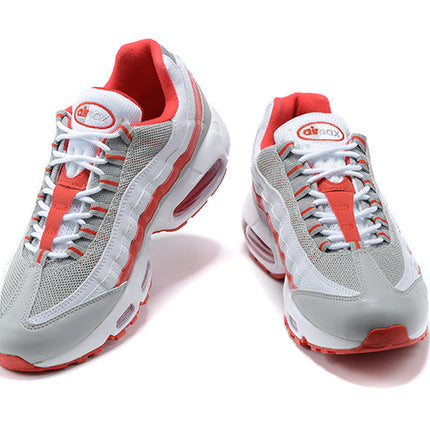 Men's Nike Air Max 95 Grey Fog Hyper Red Shoes