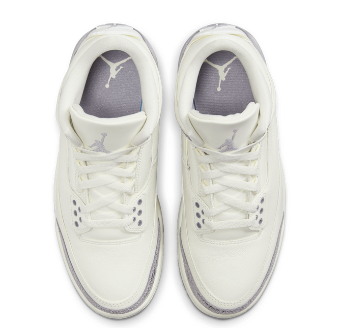 Men's Nike Air Jordan 3 Metallic Silver Shoes