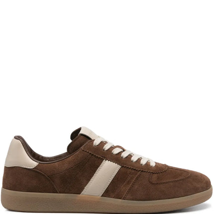 Men's Tom Ford Suede Sneakers With Panels Chocolate Brown