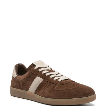 Men's Tom Ford Suede Sneakers With Panels Chocolate Brown