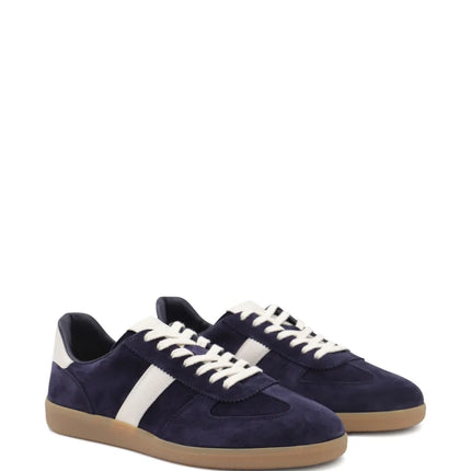 Men's Tom Ford  Archer Suede Dark Blue Sneakers