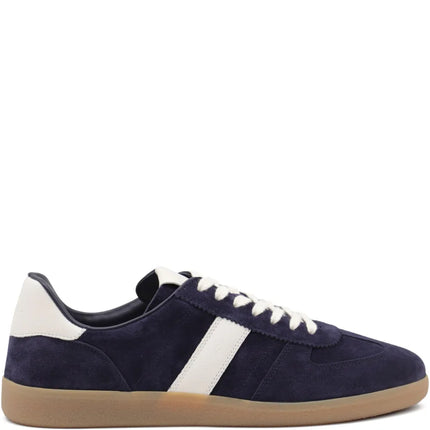 Men's Tom Ford Suede Sneakers With Panels Dark Blue