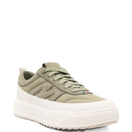 Men's Moncler Altive Leather Green Sneakers
