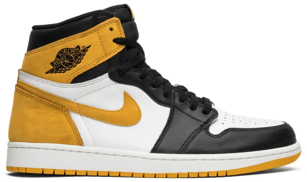Men's Nike Air Jordan 1 High Yellow Ochre Shoes