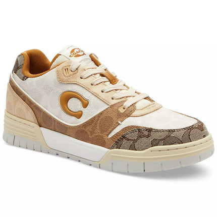Men's COACH SoHo Leather Lace-Up Casual Multi Sneakers