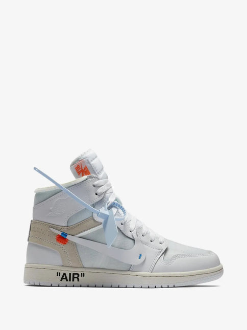 Men's Virgil Abloh Archive x Nike Air Jordan 1 High OG Alaska Shoes