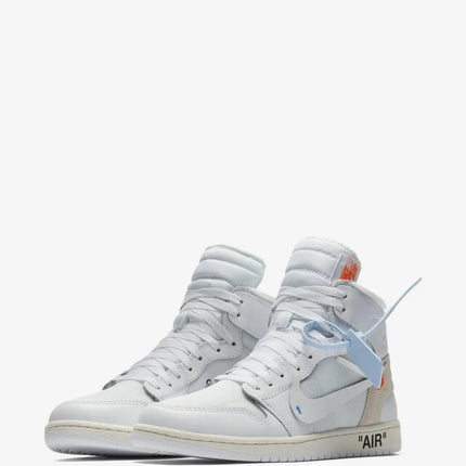Men's Virgil Abloh Archive x Nike Air Jordan 1 High OG Alaska Shoes
