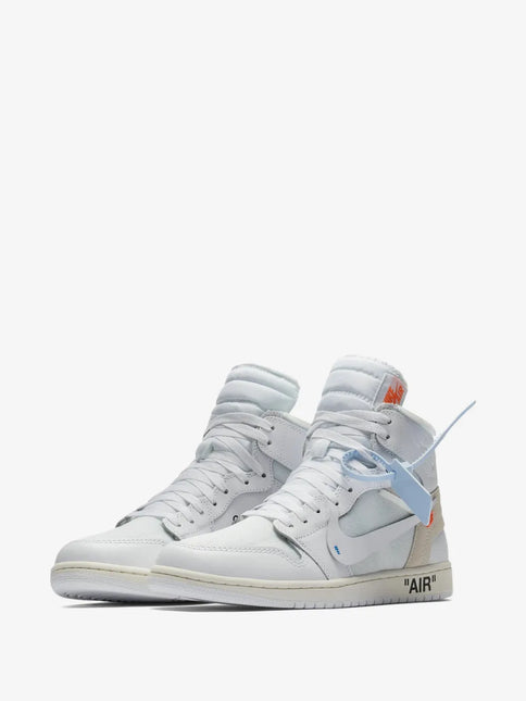 Men's Virgil Abloh Archive x Nike Air Jordan 1 High OG Alaska Shoes