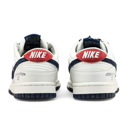 Men's SB Dunk Low x Louis Vuitton Grey Blue Red Sneakers