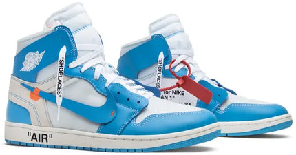 Men's Nike Air Jordan 1 x Off-White University Blue Shoes