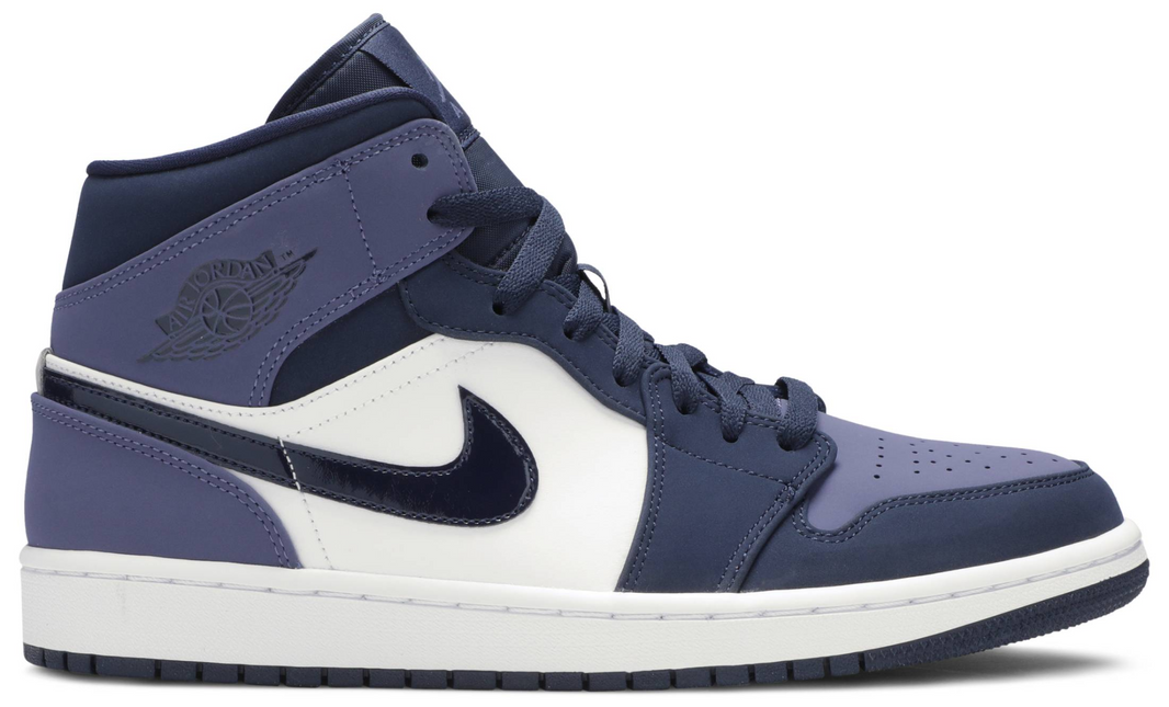 Men's Nike Air Jordan 1  Mid Sanded Purple Shoes