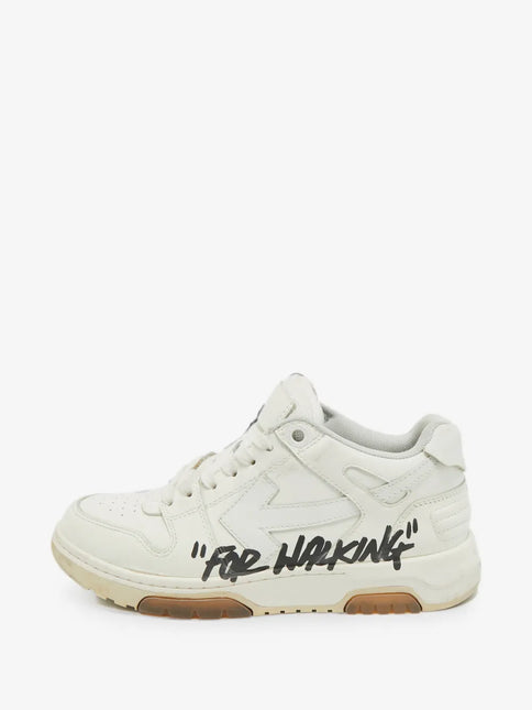 Men's Off-White Out Of Office Sneakers In For Walking - White Black