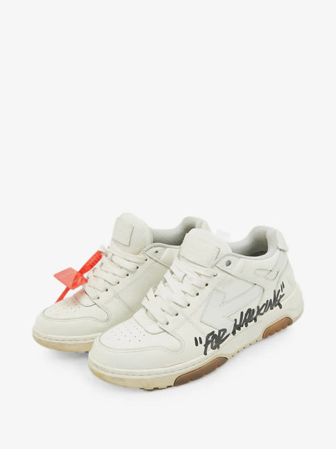 Men's Off-White Out Of Office Sneakers In For Walking - White Black