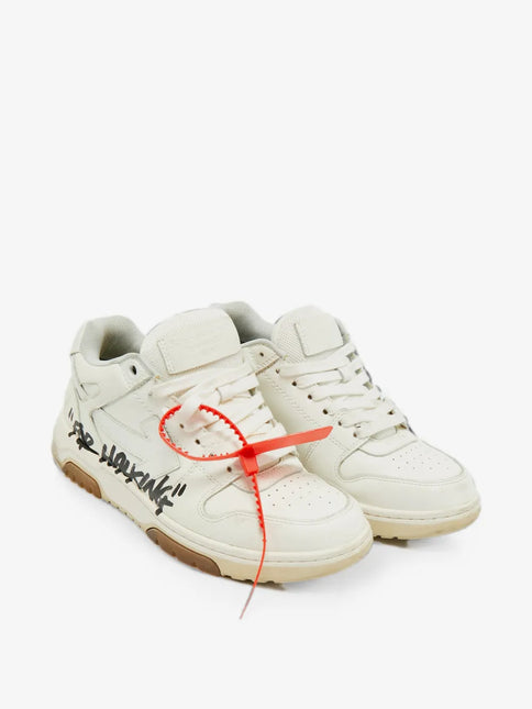 Men's Off-White Out Of Office Sneakers In For Walking - White Black