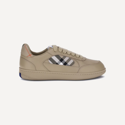 Men’s Burberry Leather Check Terrace Beige Sneakers