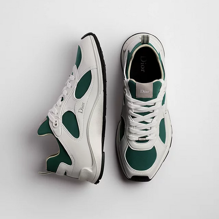 Men's Dior Mile White Green Sneakers