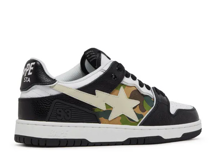 Men's  A Bathing Ape Bape Sk8 Sta Black Camo Shoes