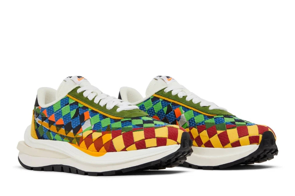Men's Jean Paul Gaultier x sacai x Nike VaporWaffle Woven Green Gusto Shoes