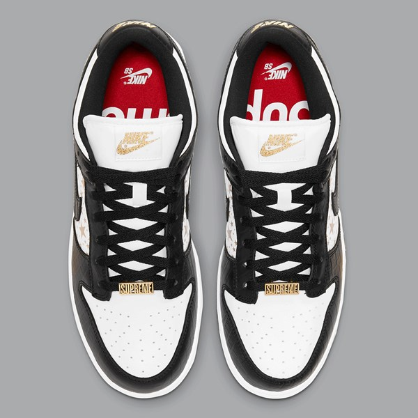 Men's Nike Supreme x Dunk Low OG SB QS Black Shoes