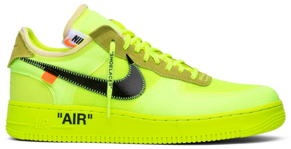 Men's Nike Air Force 1 Low Off-White Volt Shoes