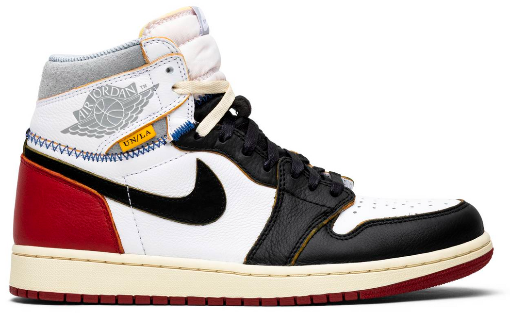 Men's Nike Union LA x Air Jordan 1 Retro High NRG Black Toe Shoes