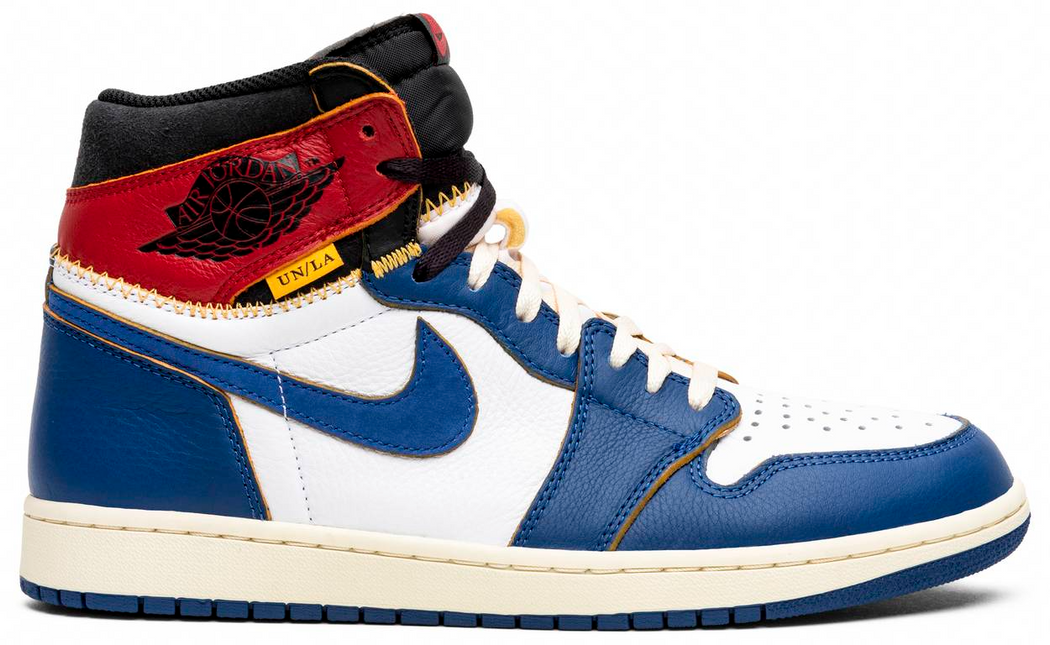 Men's Nike Union LA x Air Jordan 1 Retro High NRG Storm Blue Shoes